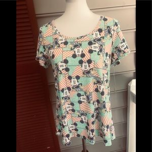 LuLaRoe Disney Mickey Classic T Shirt M FREE SHIP